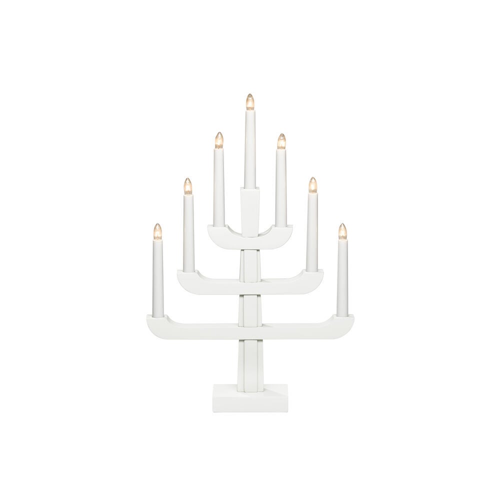 Candlestick 7 bulbs, White