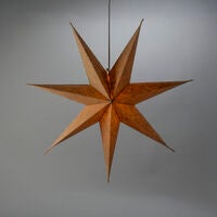 Weihnachtsstern in Leinenoptik
