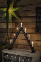 Candlestick 7 bulbs, Grey