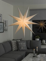 9 Point Paper Star 115cm White
