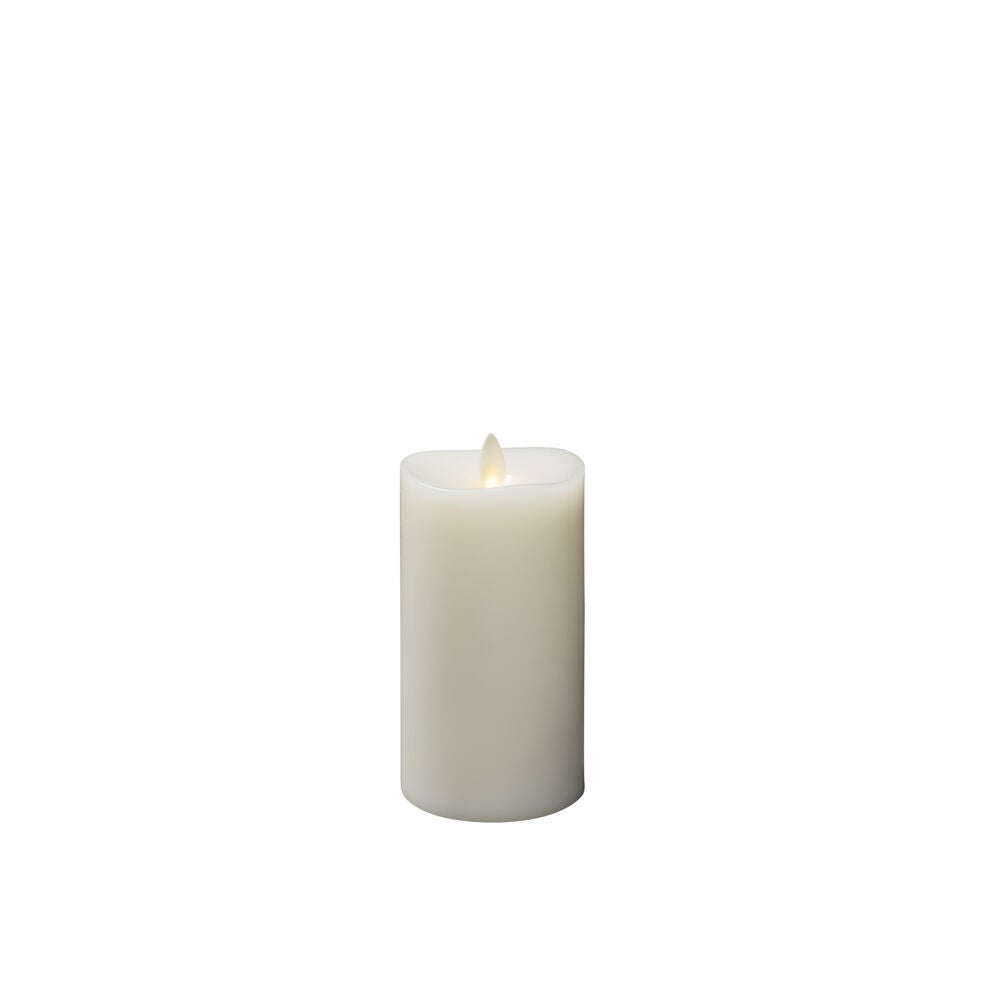 Wax Candle LED 7.6x 16.5cm B/O