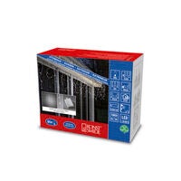 80 LED Icicles Ambr Timer B/O