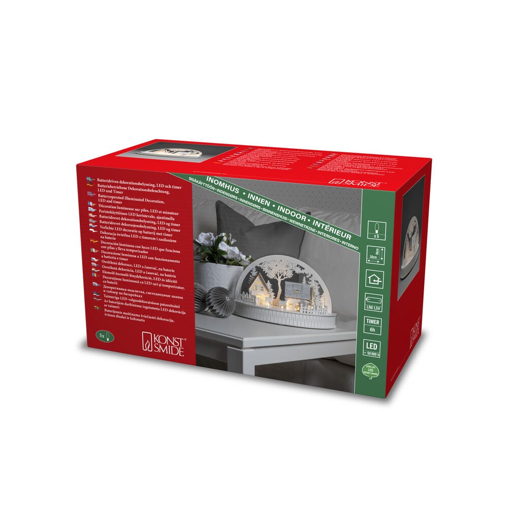 Wooden Silhouette Houses