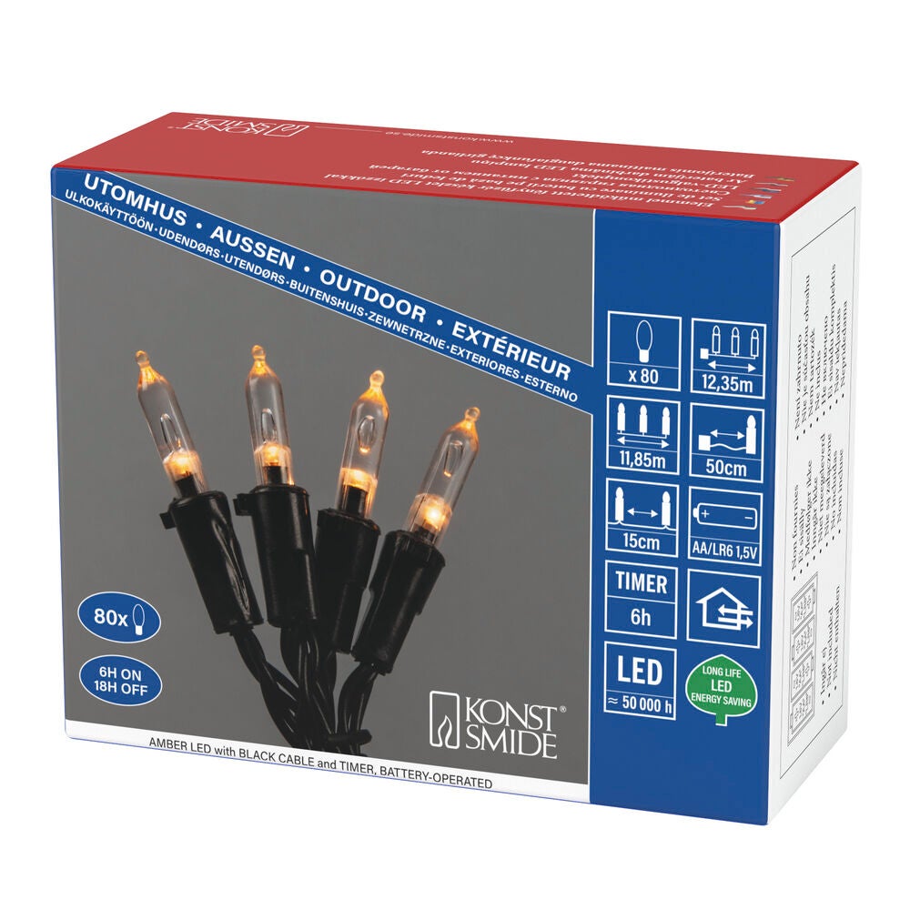 Batteridriven slinga 80 LED