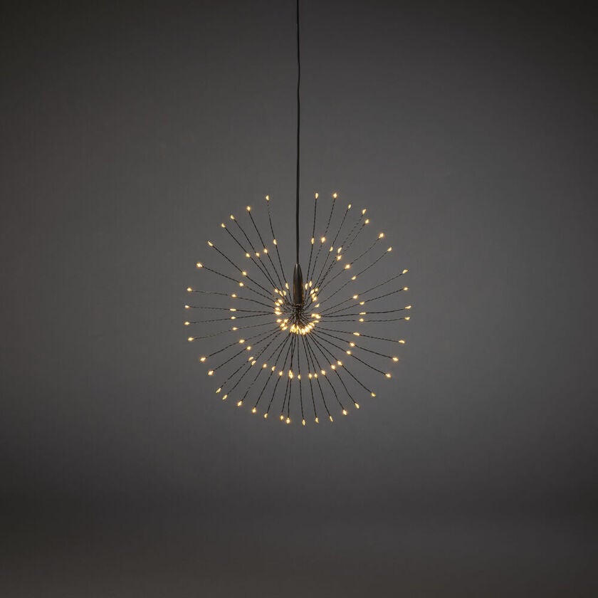 Dek. 25 cm, svart naked wire