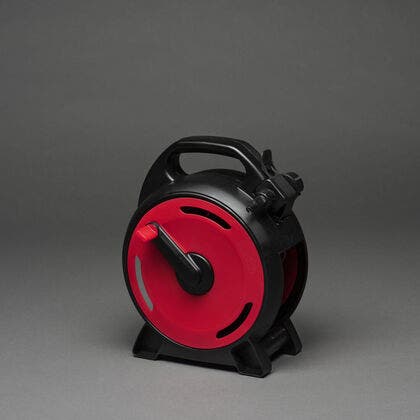 Cable reel with light set, frosted