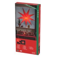 9 Point Paper Star 115cm Red