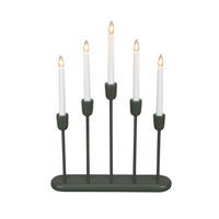 Candlestick Wood/Metal 5 LED