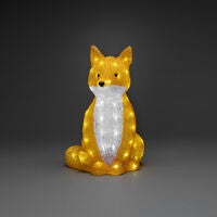 LED Acryl Fuchs sitzend, 40 cm