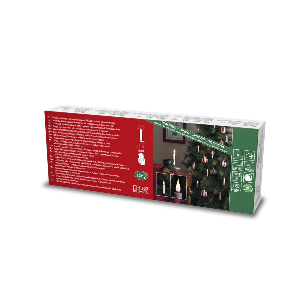 12 Candle Light Set LED B/O