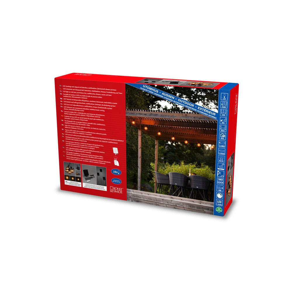 B/O Slinga 10 LED, Solpanel