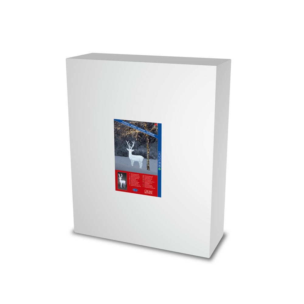 Acrylic reindeer 130cm, LED