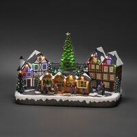 LED Szenerie Weihnachtsmarkt