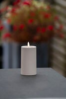 LED candle Beige 12cm 2xAA