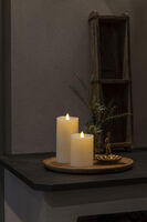 Wax Candle LED 7.6x 16.5cm B/O