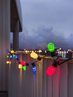 LED Biergartenkette, opal