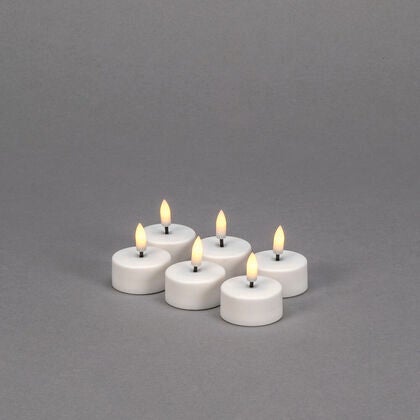 Tea candles x6 white CR2032