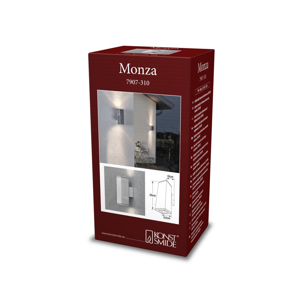 Monza vägglykta upp/ned GU10