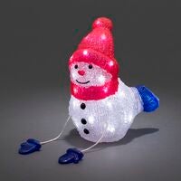 Acrylic lying snowman, LED