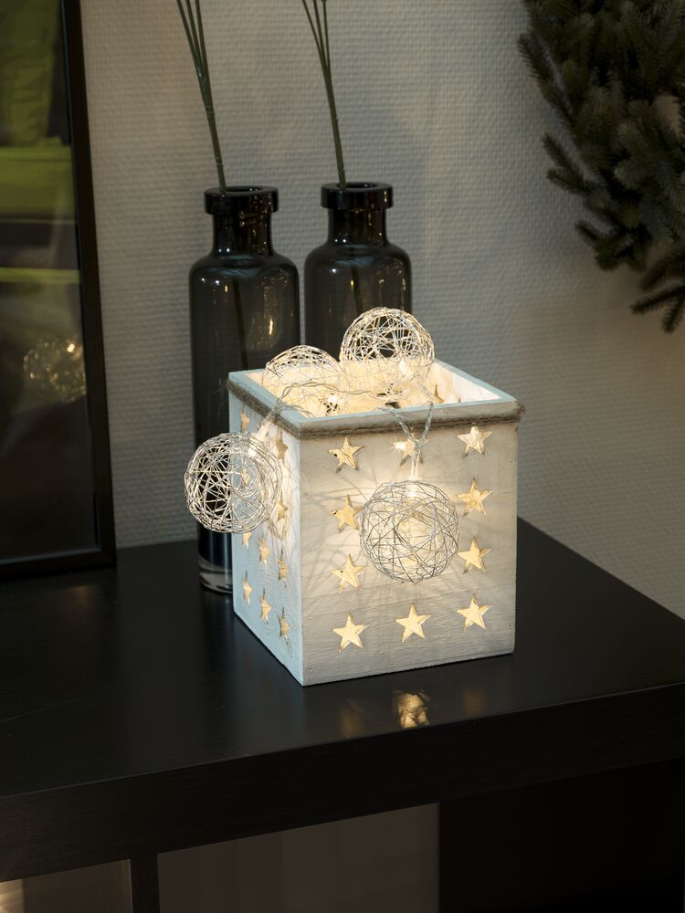 Light set, aluminum balls, LED