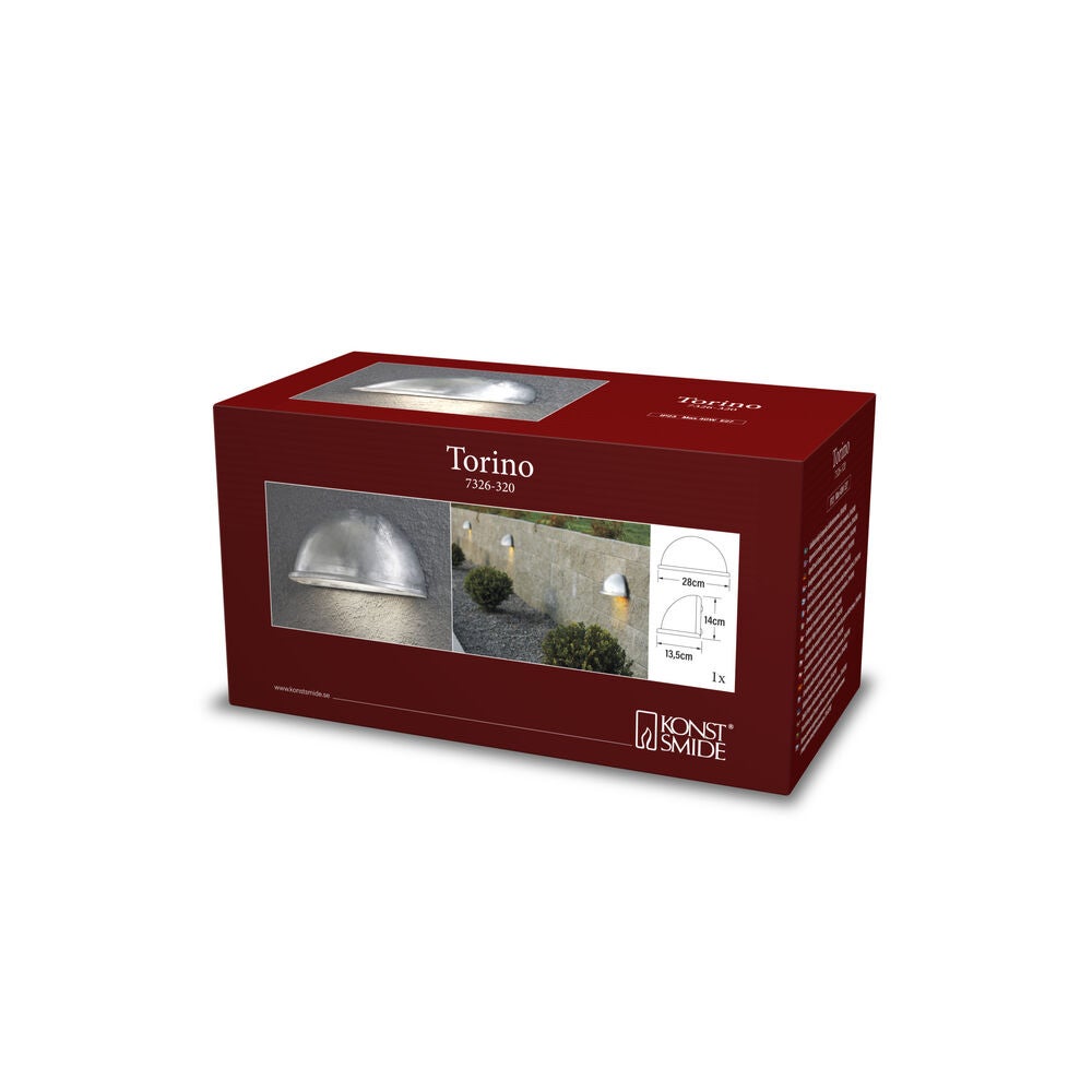 Torino halvmåneplafond E27