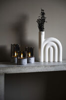 LED Kerzen im Glas, batterieb.