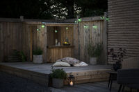 LED Biergartenkette, mit RGB