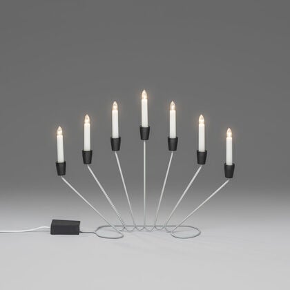 Elljusstake 7 lj  grå