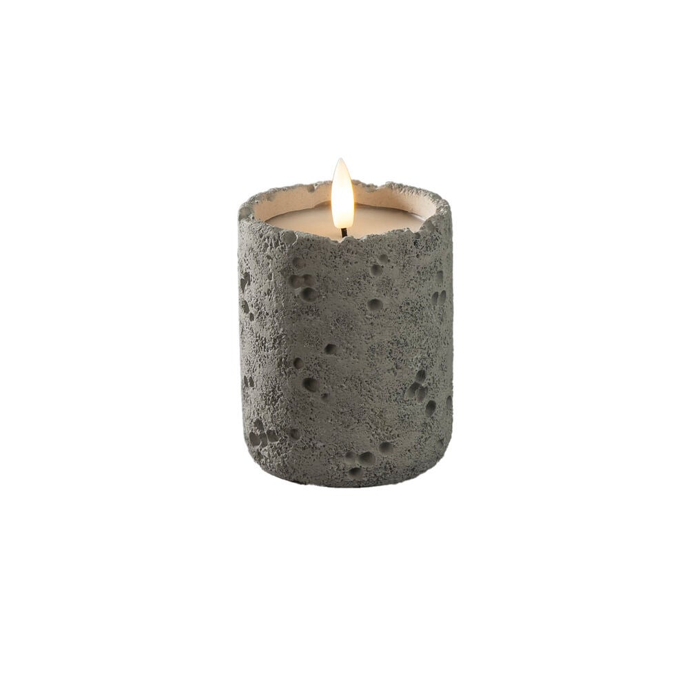 B/O cement candle light LED