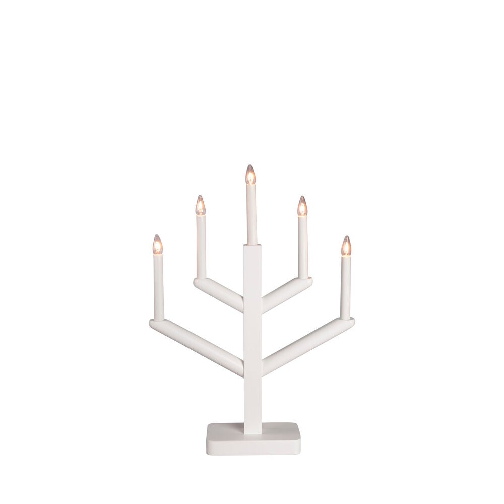 Holzleuchter Holz 5 Lampen Wei