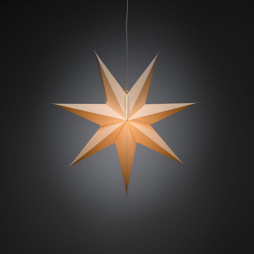 Pappersstjärna vit 60cm