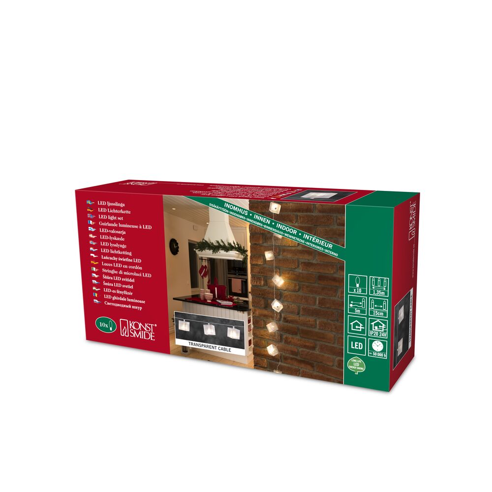 Light set, 10 cubes 10 LED