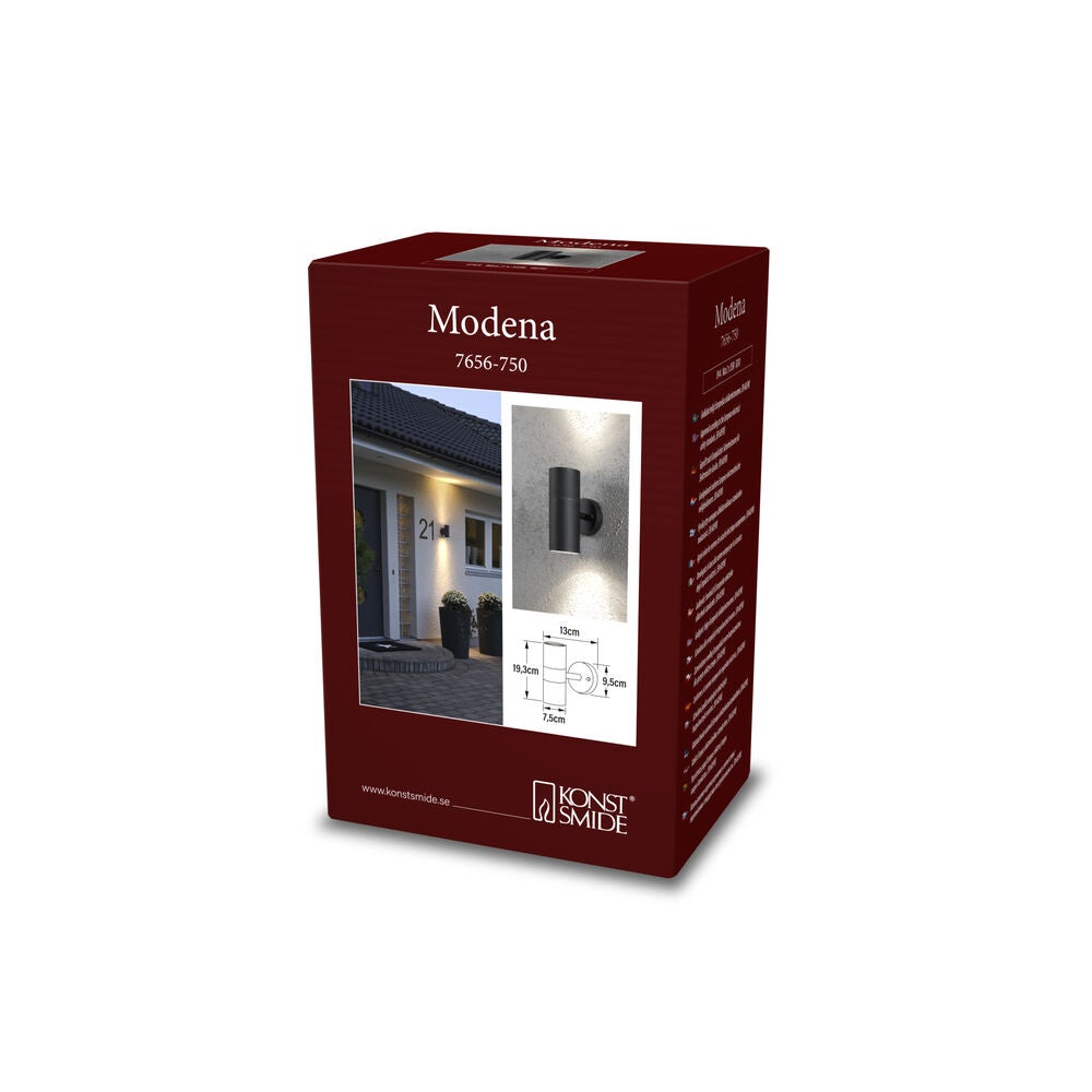 Modena Up/Down Big Light Black