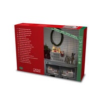 Siluett motiv kalender trä LED