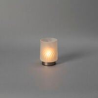 Ljuslykta glas laddbar LED 