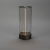 Edison L bordslampa M.Grå USB