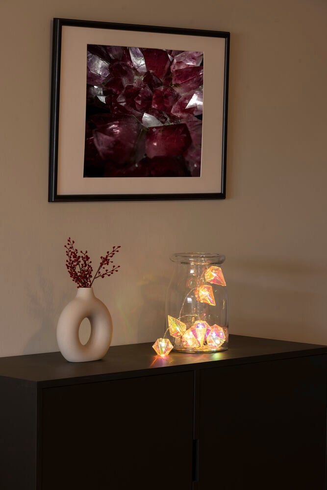 10 LED glober Batteri/timer