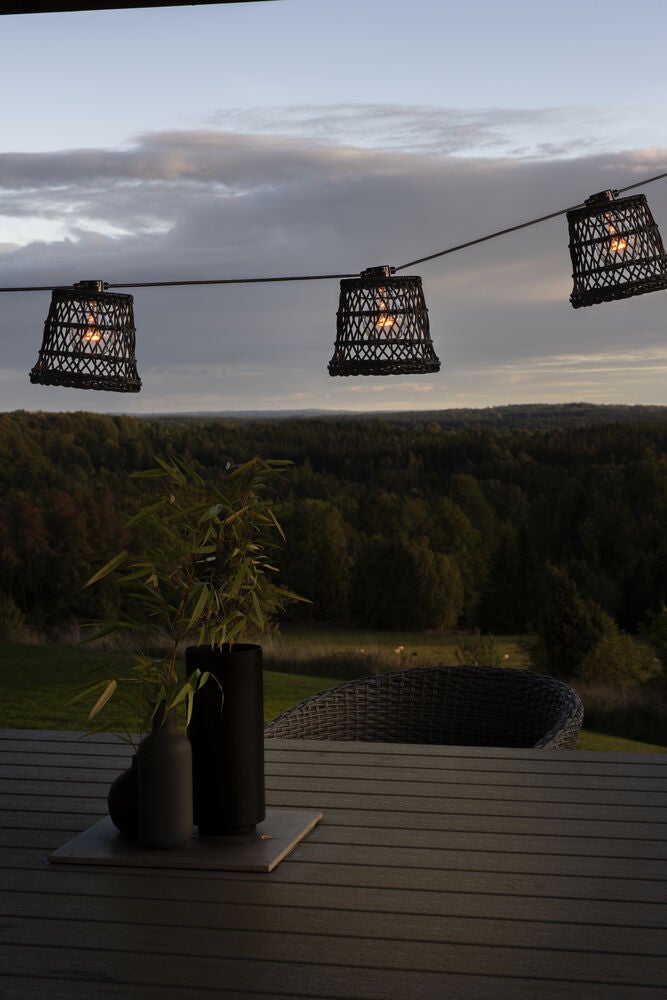 Small Lamp Shade Rattan 5pce