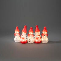 Acrylic Snowmen 5pcs LED