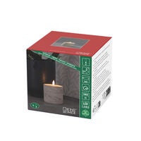 Batteriljus betong beige 8 cm