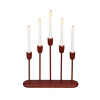 Candlestick Wood/Metal 5 LED