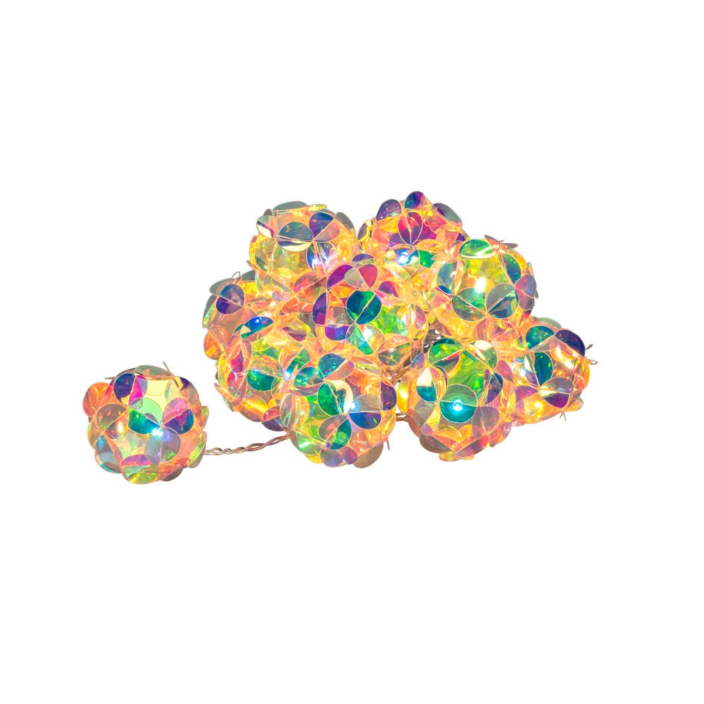 Dekolichterkette, 10 warmweiße