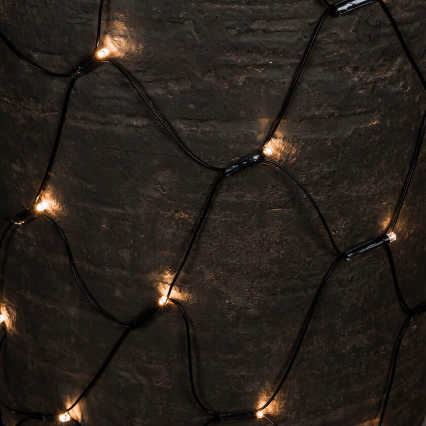 Nät 160 varmvit LED 0,6x2m