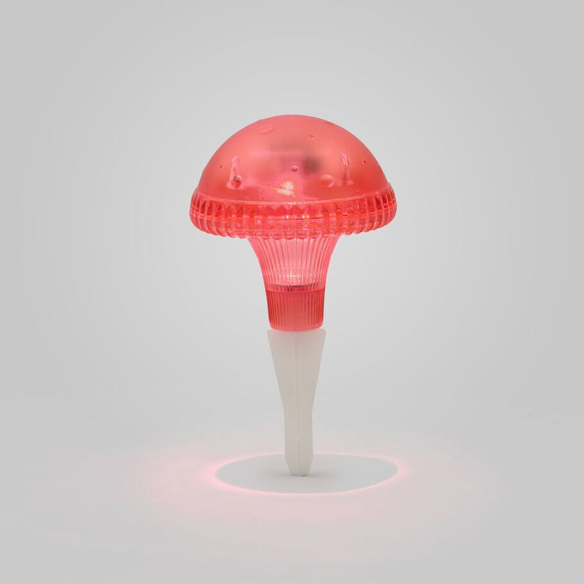 Assisi svamp solcell LED röd
