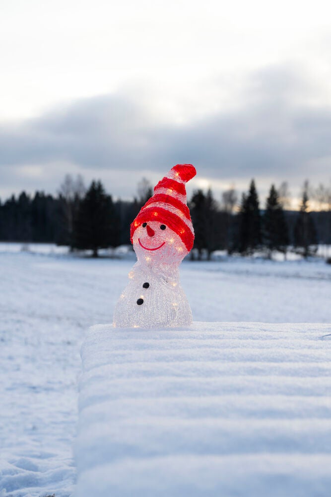 Snögubbe akryl 32cm 32 Led