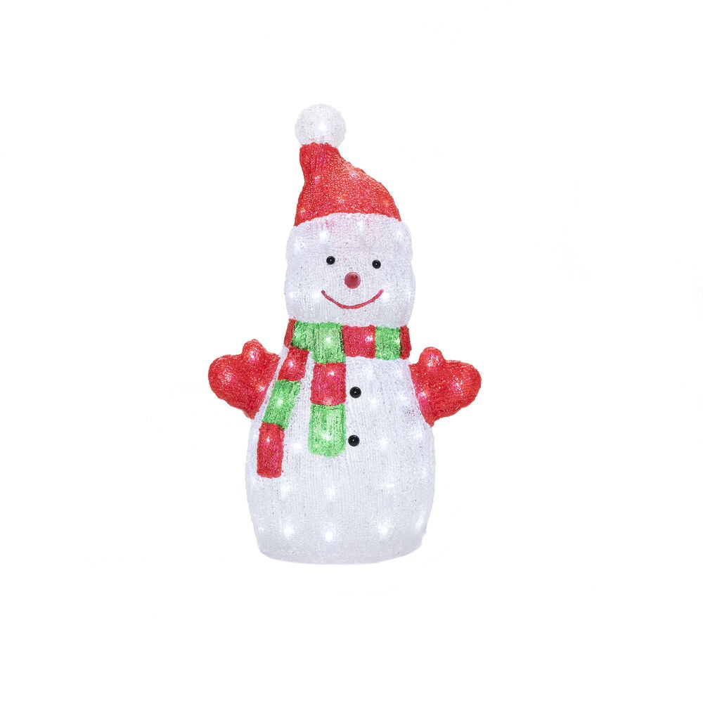Acrylic Snowman, 50cm, 88 LED