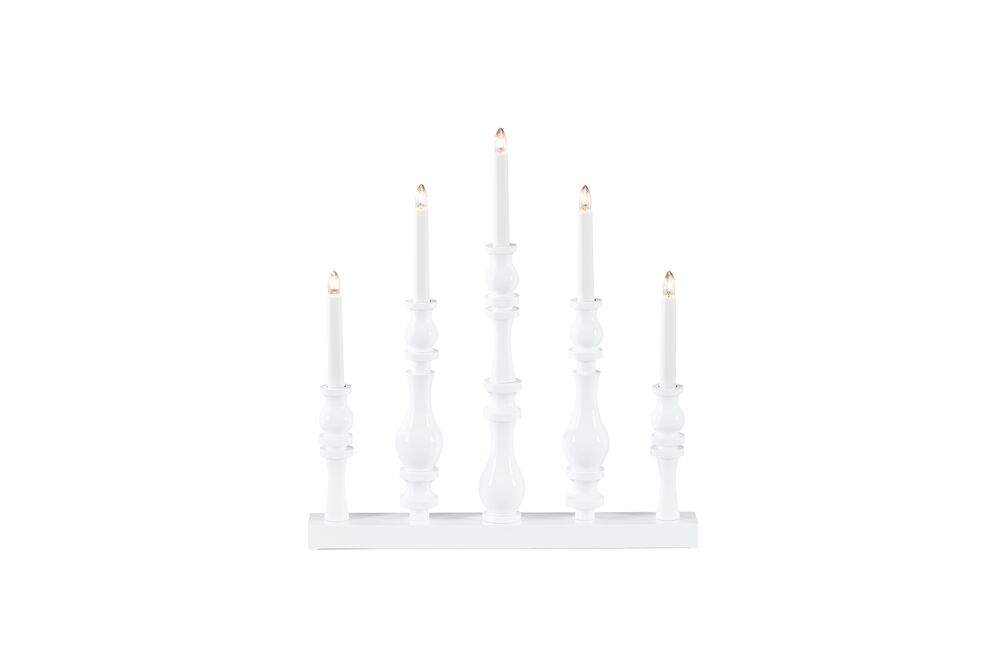 Candlestick glossy white