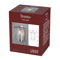 Trento väggplafond E27 rostfri