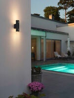 Cuneo vägglykta E27 Rost