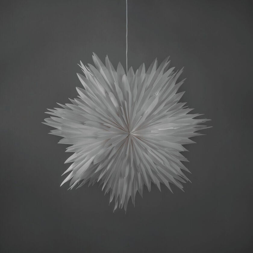 Pappersstjärna vit 60cm